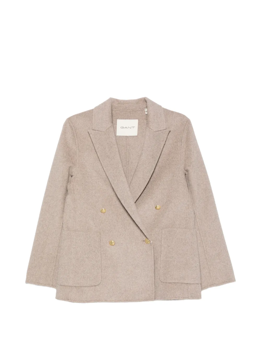 Gant Double-breasted Peak-lapels Jacket In Animal Print
