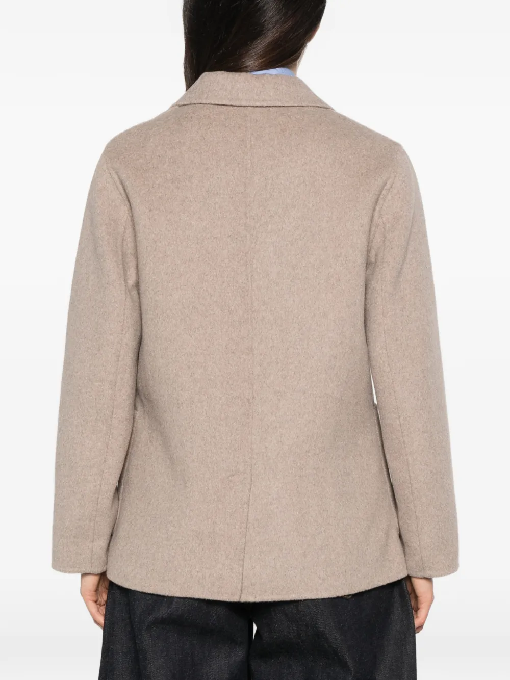 Gant double-breasted peak-lapels jacket Beige