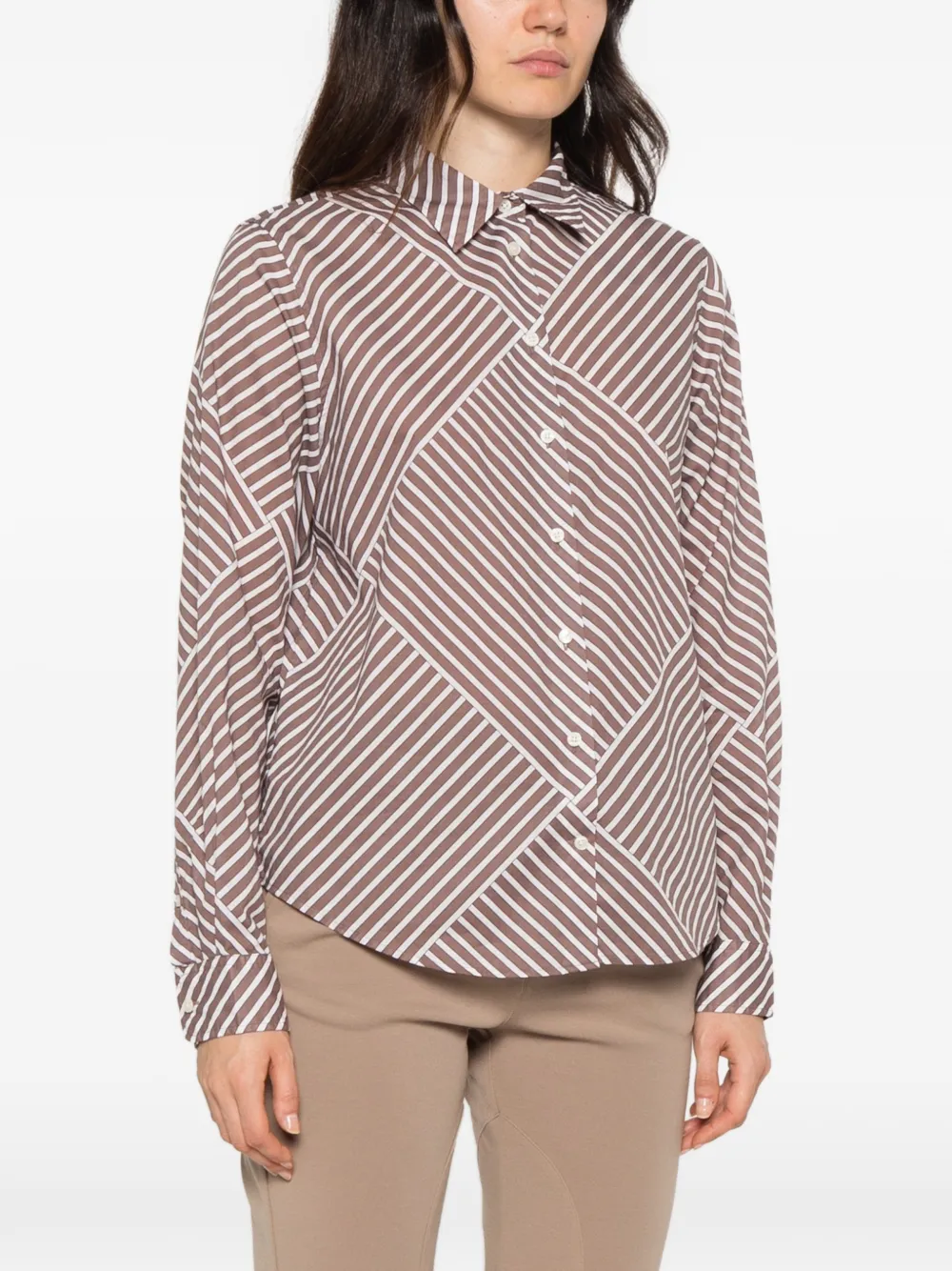 Gant striped button-down shirt Bruin