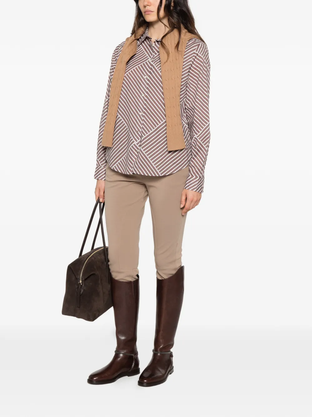 Gant striped button-down shirt Bruin