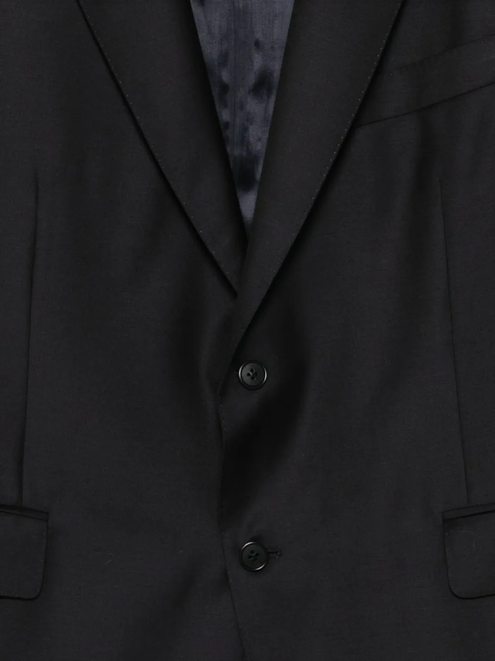 Canali single-breasted notch-lapel suit Zwart