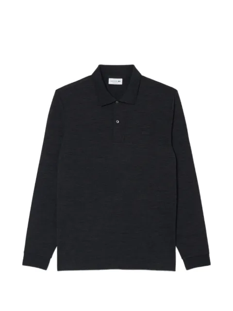 Lacoste regular fit long sleeved wool polo shirt