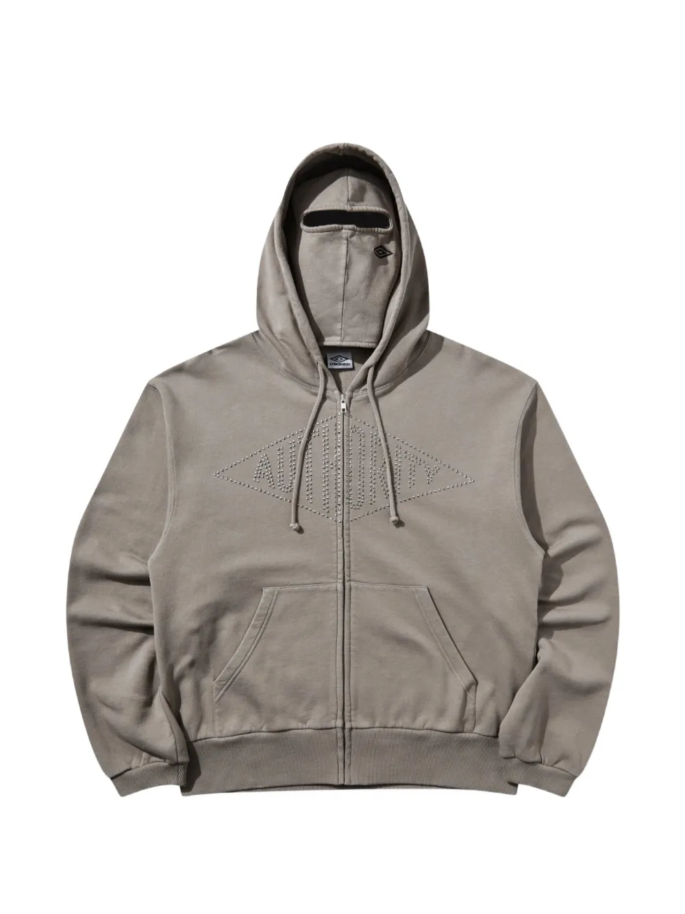 UMBRO x Slam Jam Authority stud-embellished hoodie - Grey