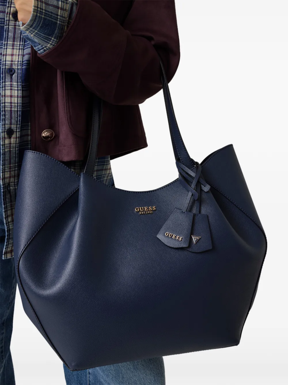GUESS USA Amorette pochette shopper Blauw