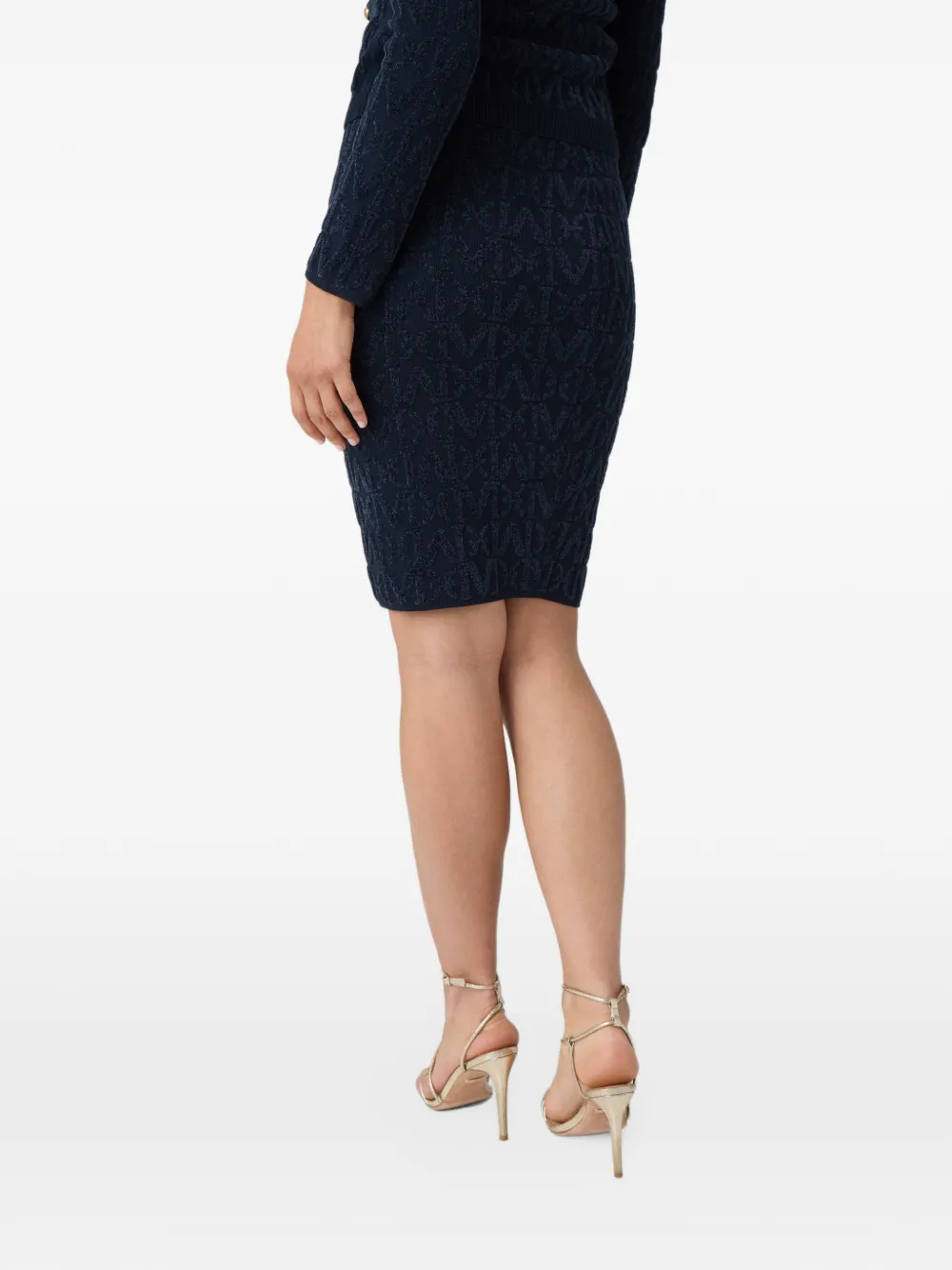 GUESS USA Marciano monogram skirt Blauw