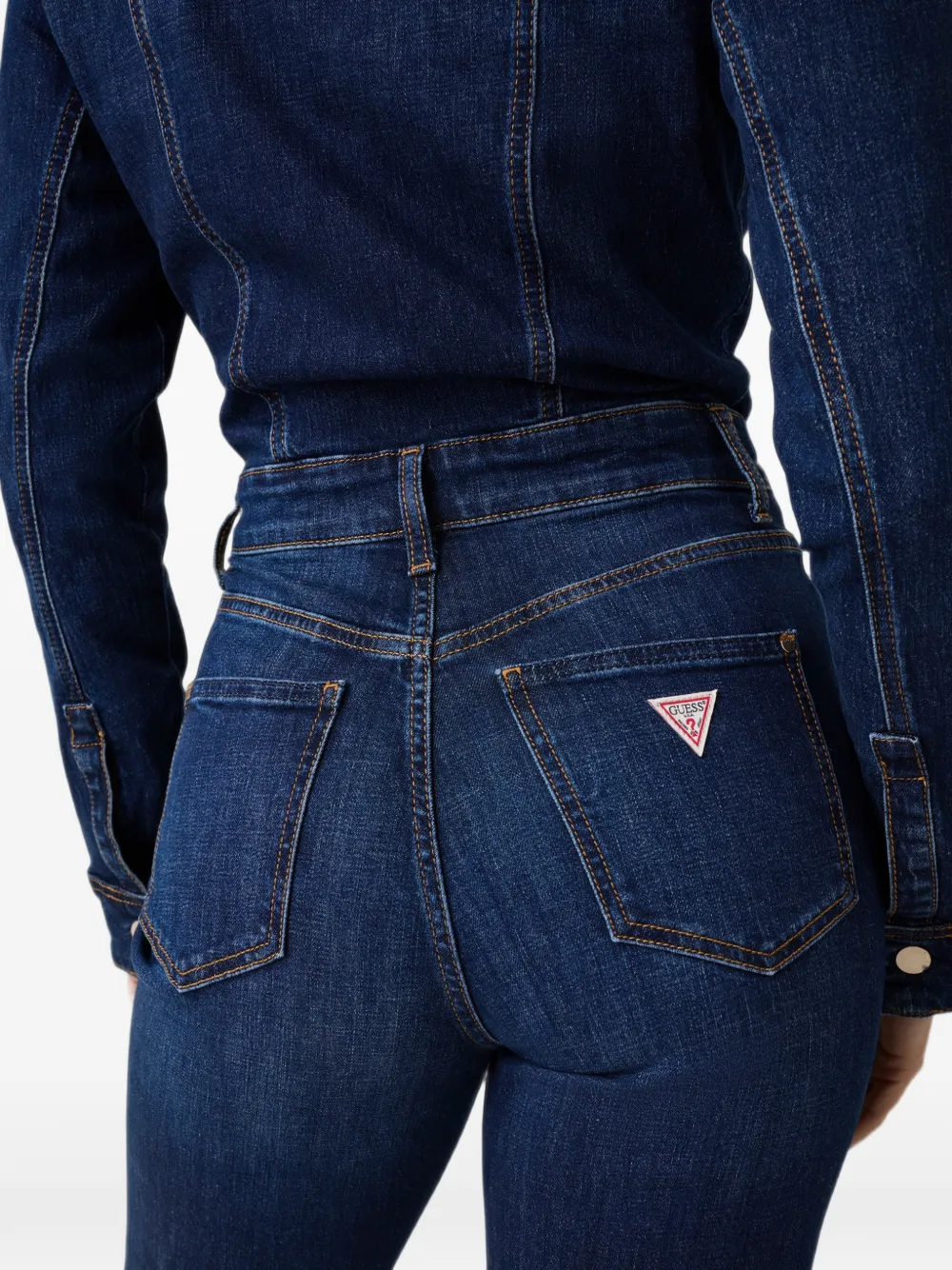 GUESS USA denim long jumpsuit Blauw