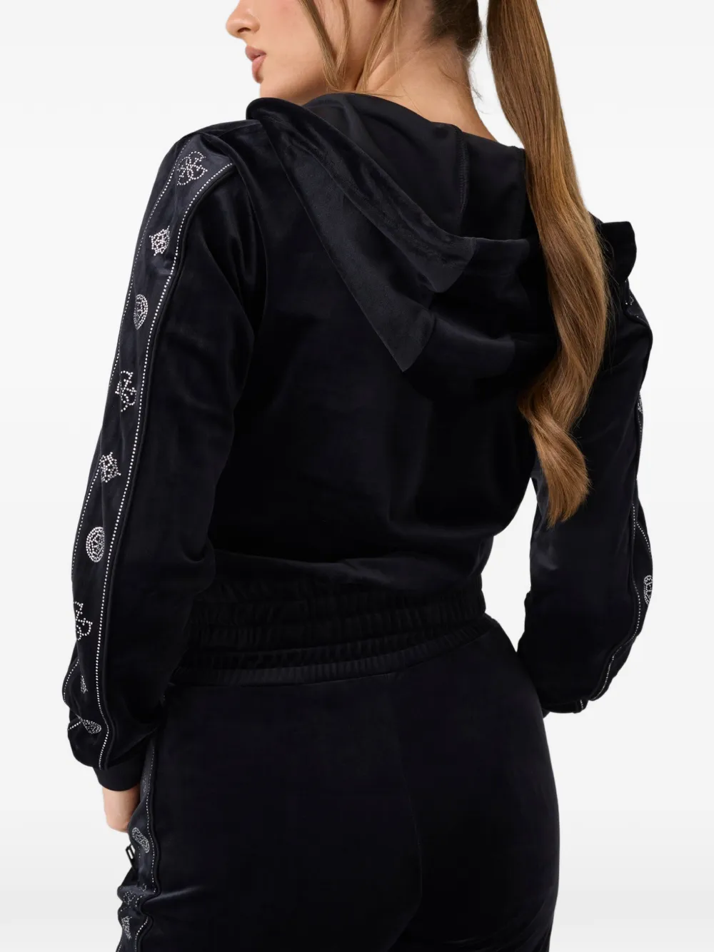 GUESS USA Rhinestones sweatshirt Zwart