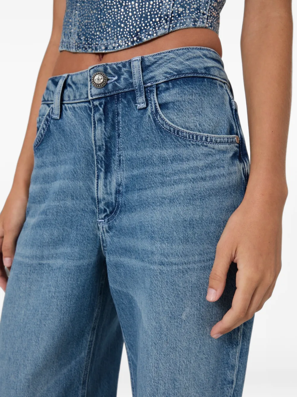 GUESS USA Rey wide leg jeans Blauw
