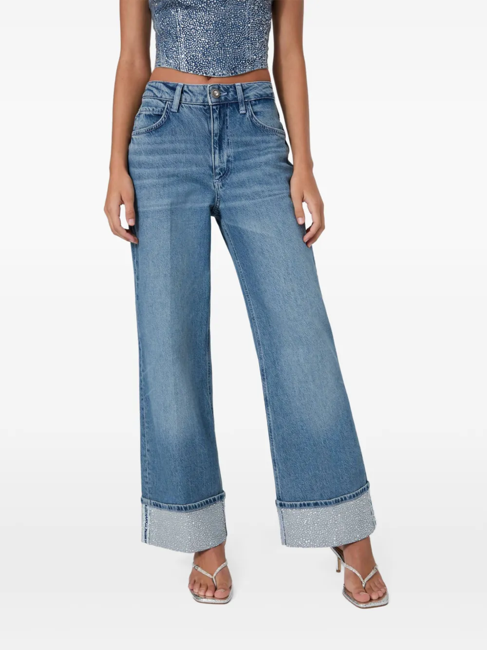 GUESS USA Rey wide leg jeans - Blau