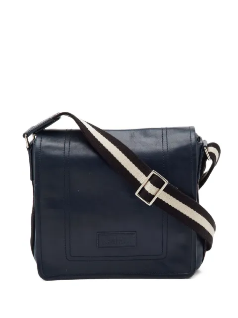 Bally Vintage leather flap messenger bag
