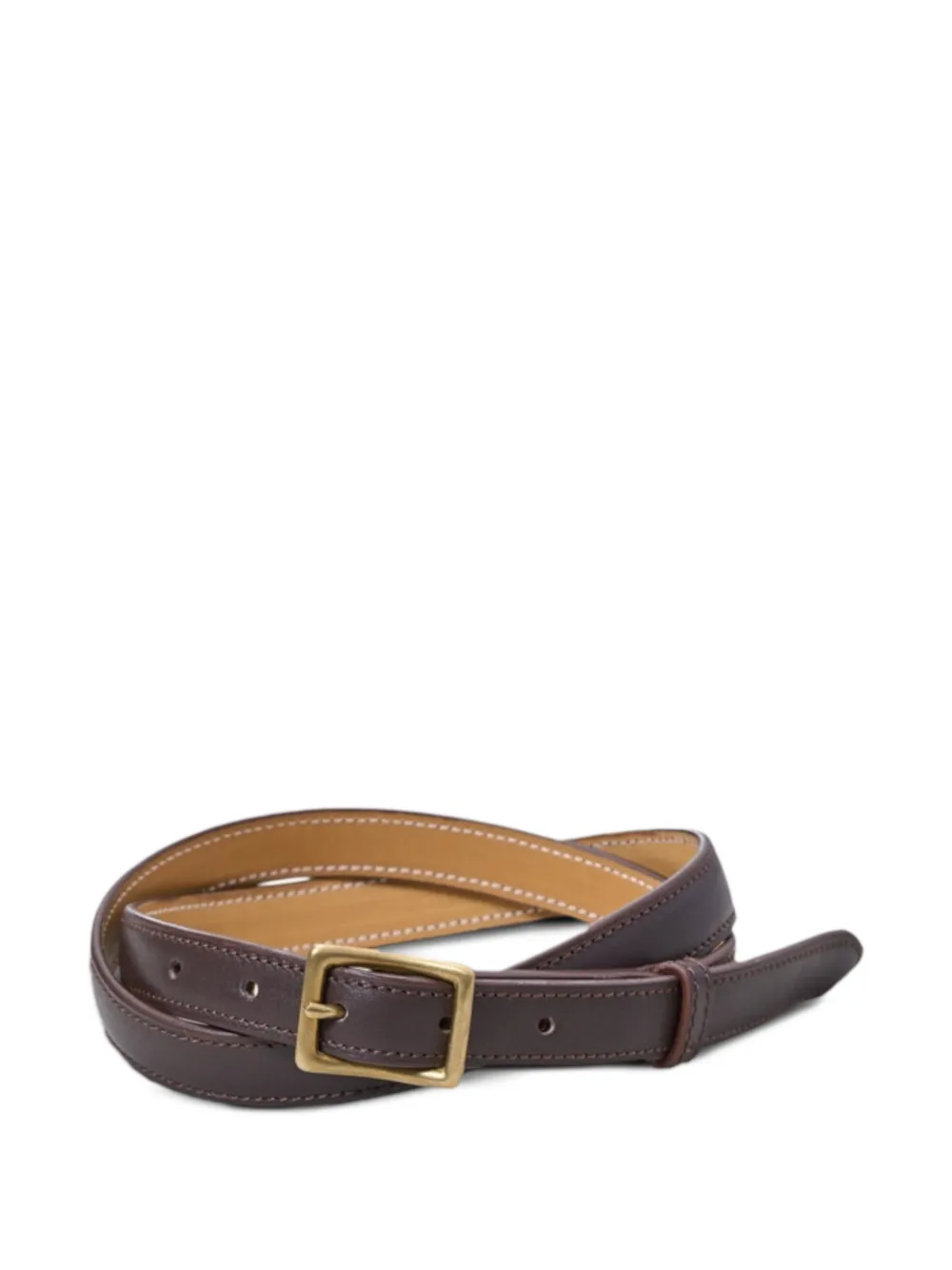 Kaptain Sunshine narrow buckle belt - Brown