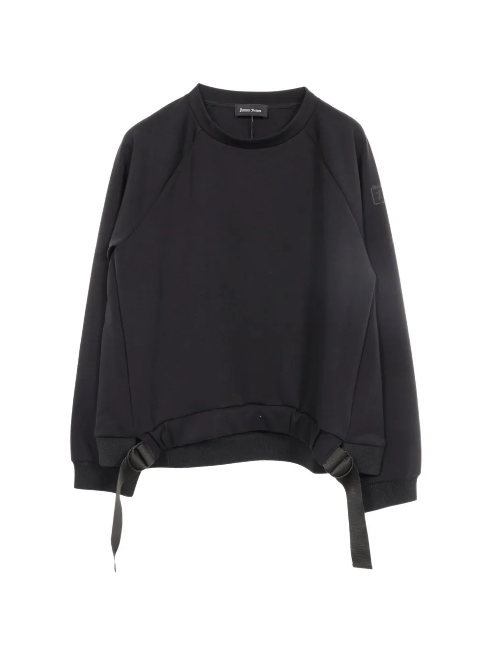Herno 2020s Techno Light buckle-detail sweatshirt - Schwarz