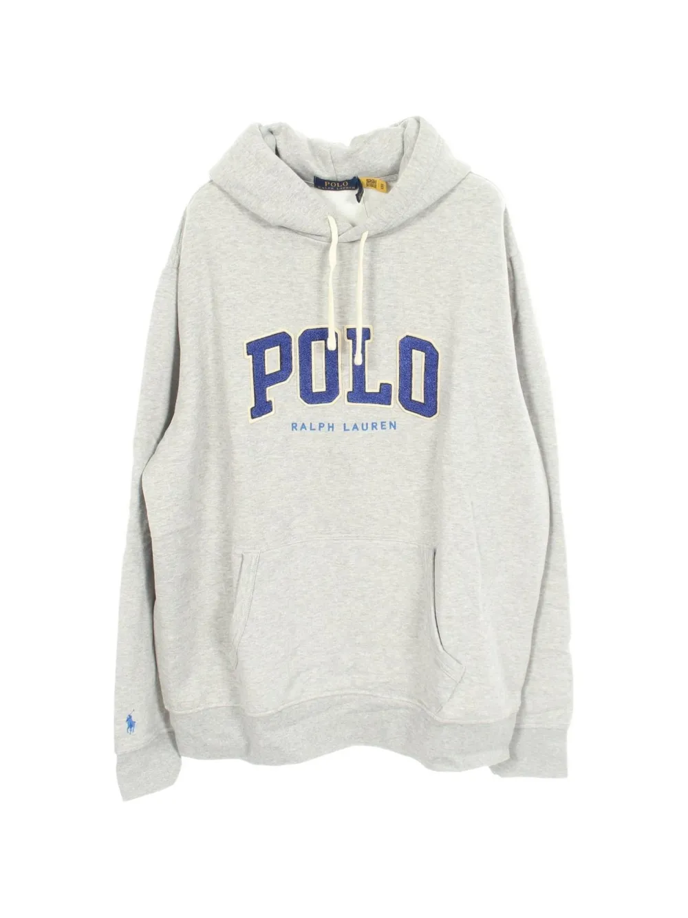 POLO RALPH LAUREN KIDS logo-print drawstring hoodie - Grau