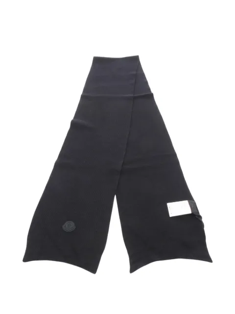 Moncler Vintage 2020s Schal mit Logo-Patch