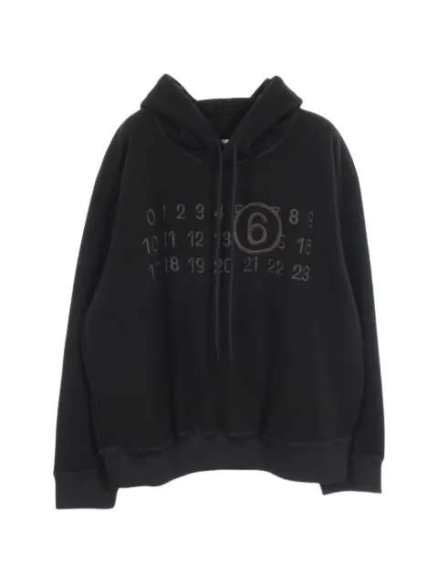 MM6 Maison Margiela 2020s logo-print hoodie