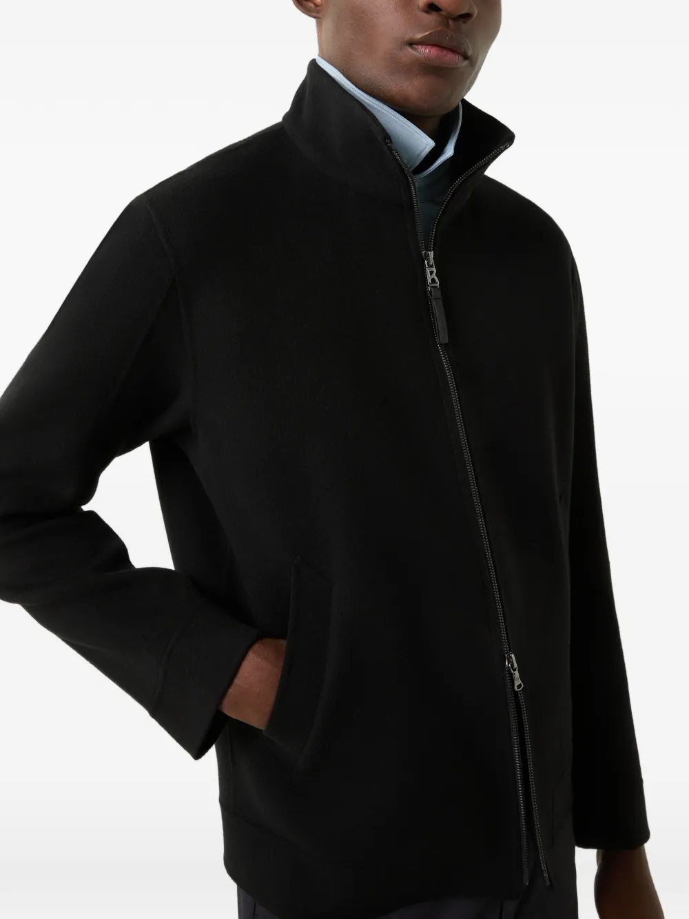 BOGNER Brice double-faced wool jacket Zwart