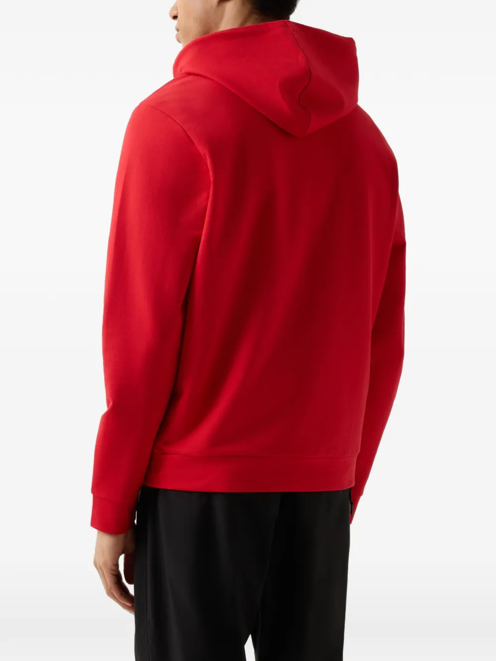 BOGNER FIRE+ICE logo-print drawstring hoodie Rood