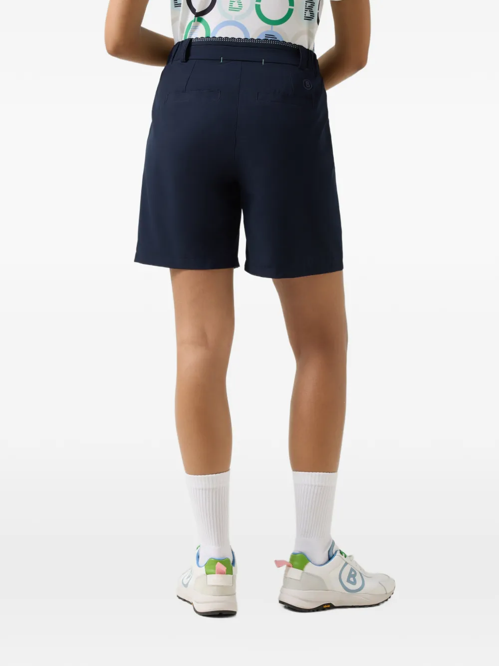 BOGNER Kary pleated performance shorts Blauw