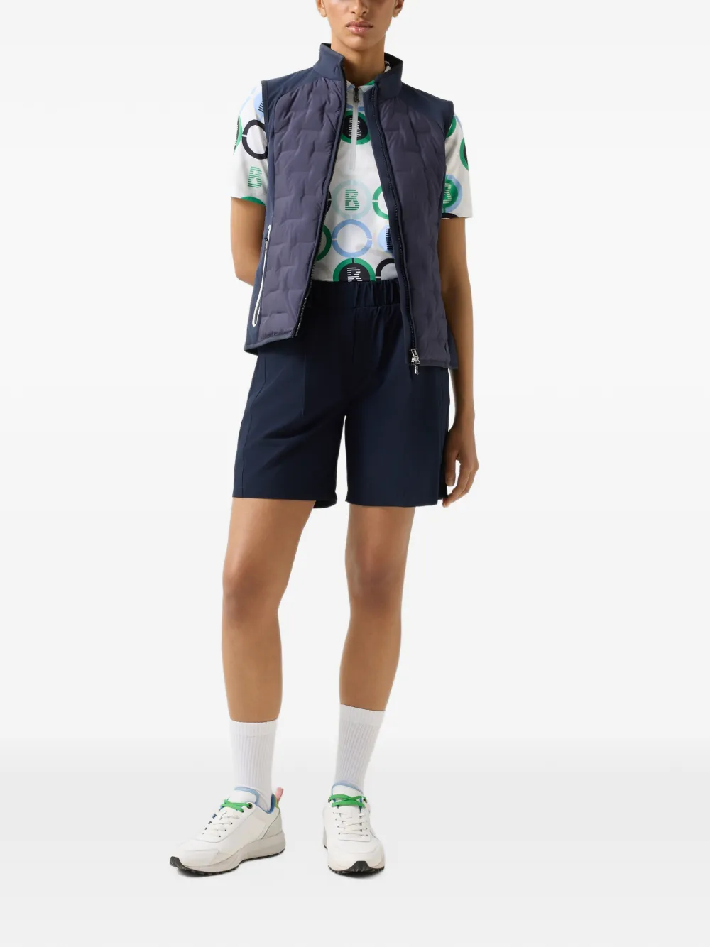 BOGNER Kary pleated performance shorts Blauw