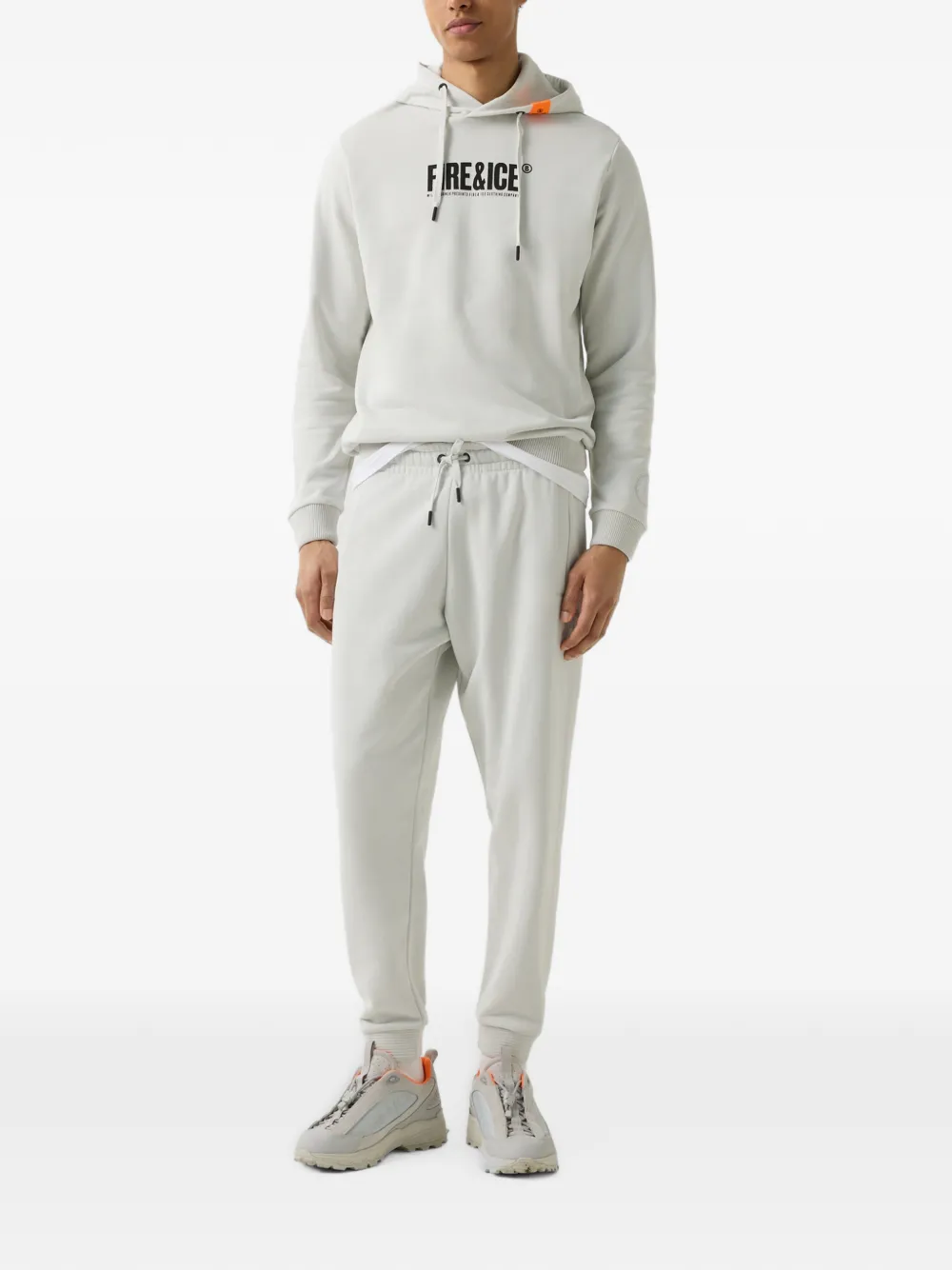 BOGNER FIRE+ICE Fadi logo-embroidered track pants Grijs