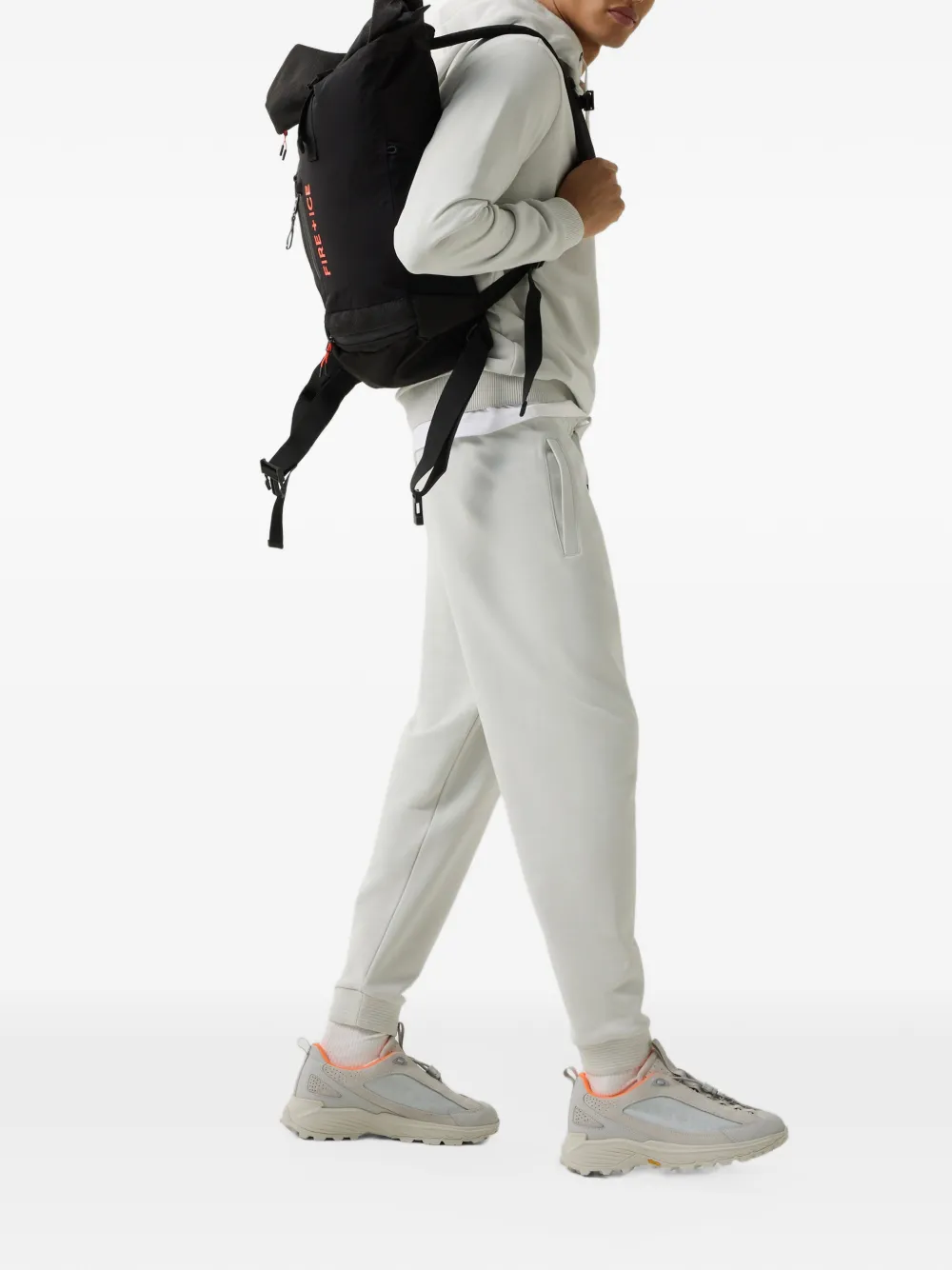 BOGNER FIRE+ICE Fadi logo-embroidered track pants Grijs