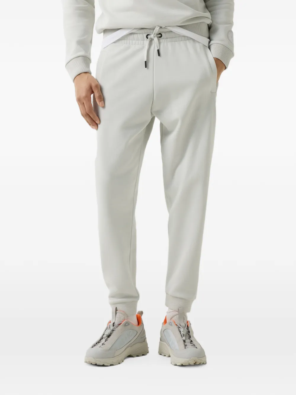 BOGNER FIRE+ICE Fadi logo-embroidered track pants Grijs