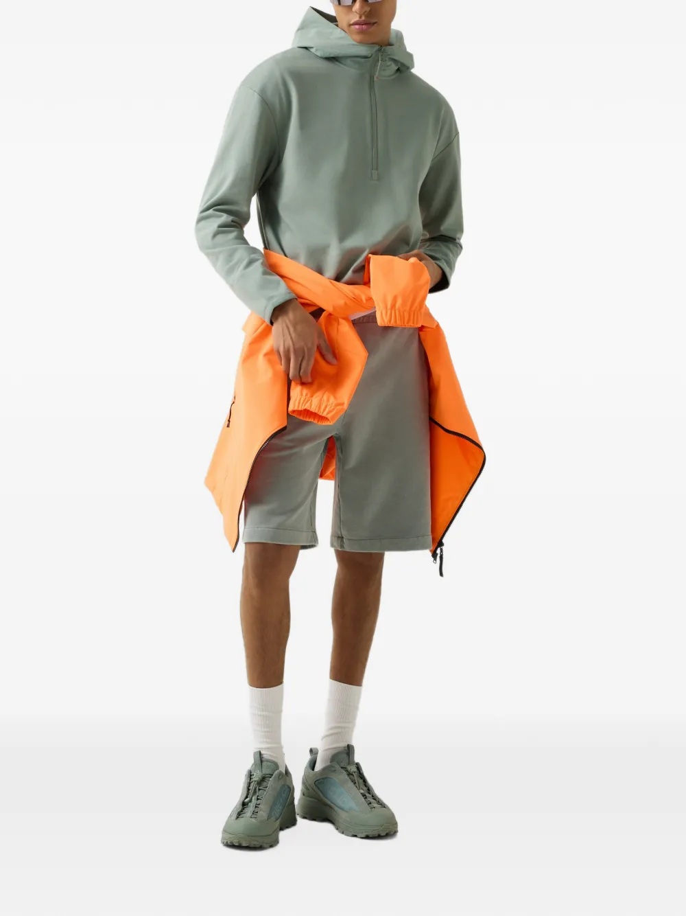 BOGNER FIRE+ICE Luseph logo-patch shorts Groen