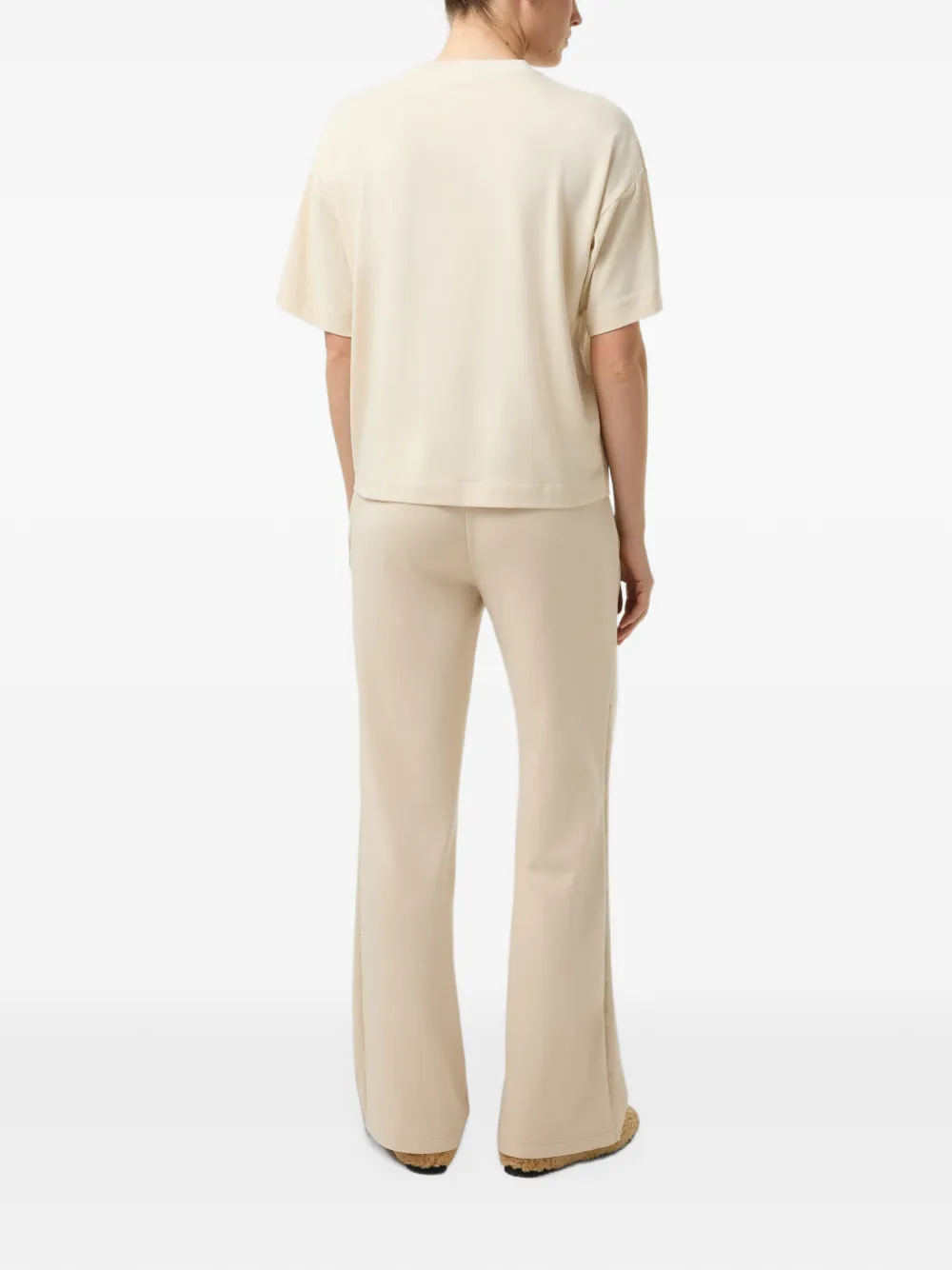 BOGNER Dayna logo-embroidered T-shirt Beige