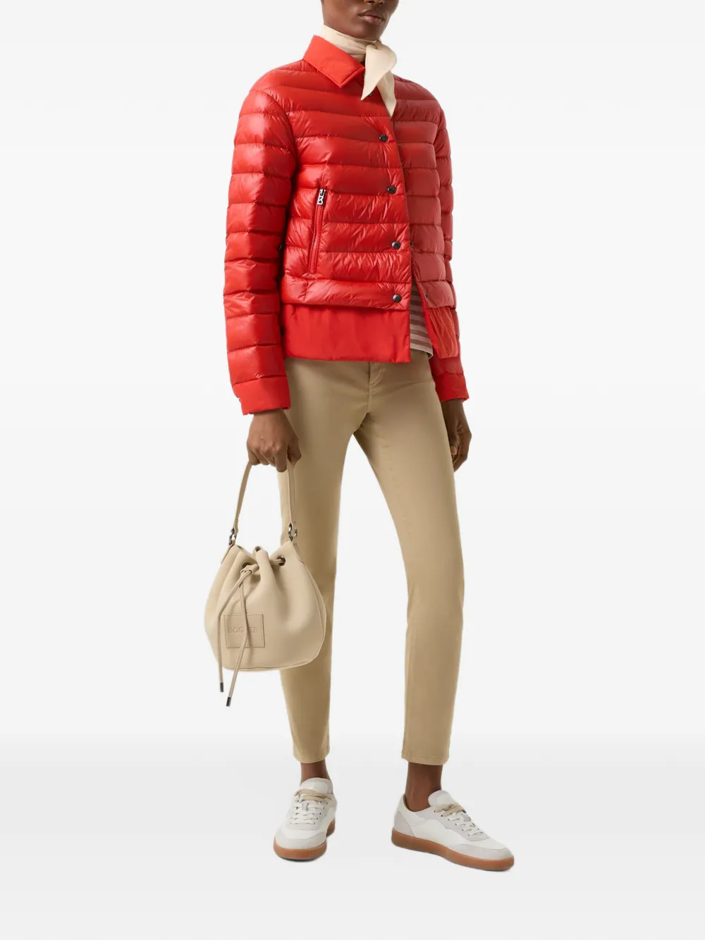 BOGNER Audrey quilted jacket Rood