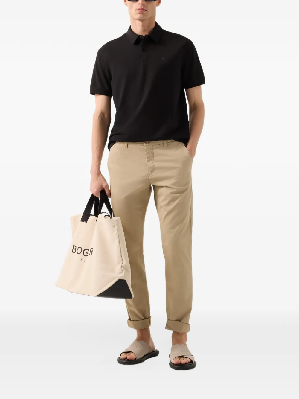 BOGNER Timo short-sleeve polo shirt Zwart