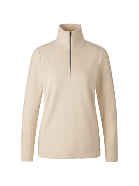 BOGNER Nadja logo-tape quarter-zip sweatshirt