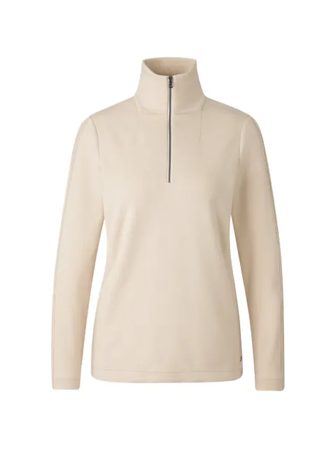 BOGNER sudadera Nadja con franja del logo y media cremallera
