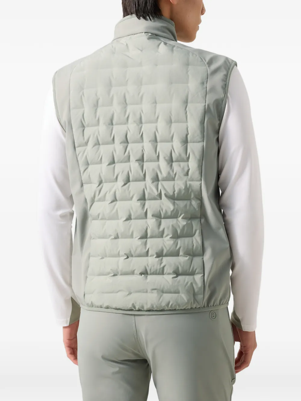 BOGNER Dane quilted-hybrid gilet Groen