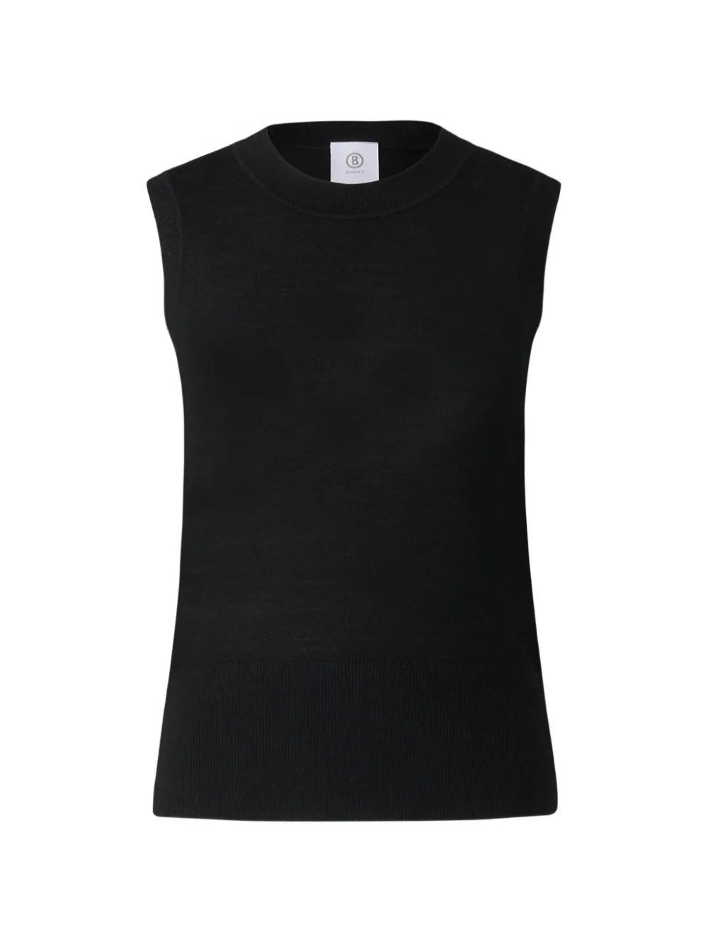 BOGNER Isola ribbed-knit sleeveless tank top Zwart