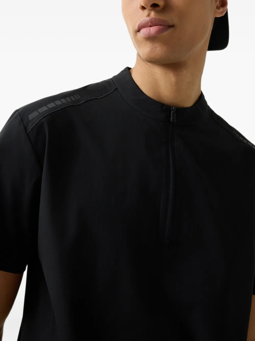 BOGNER FIRE+ICE Aouli quarter-zip t-shirt Zwart