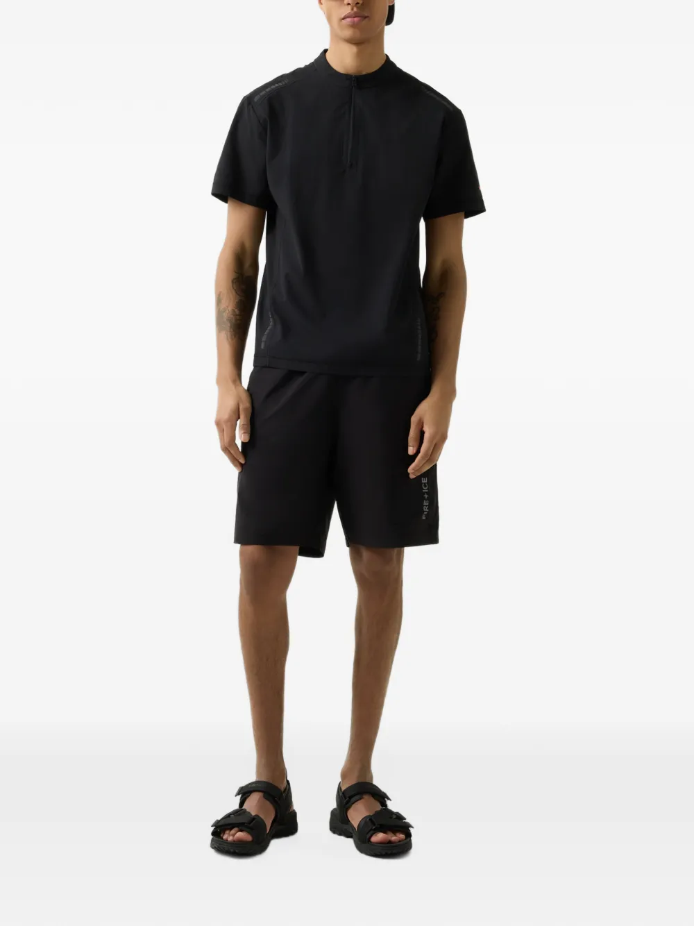 BOGNER FIRE+ICE Aouli quarter-zip t-shirt Zwart