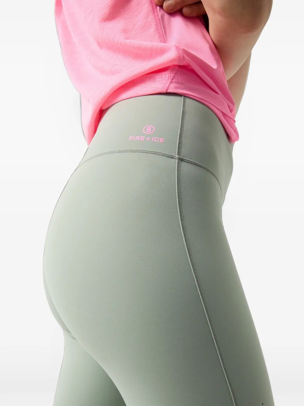 BOGNER FIRE+ICE Caige logo-print leggings Groen