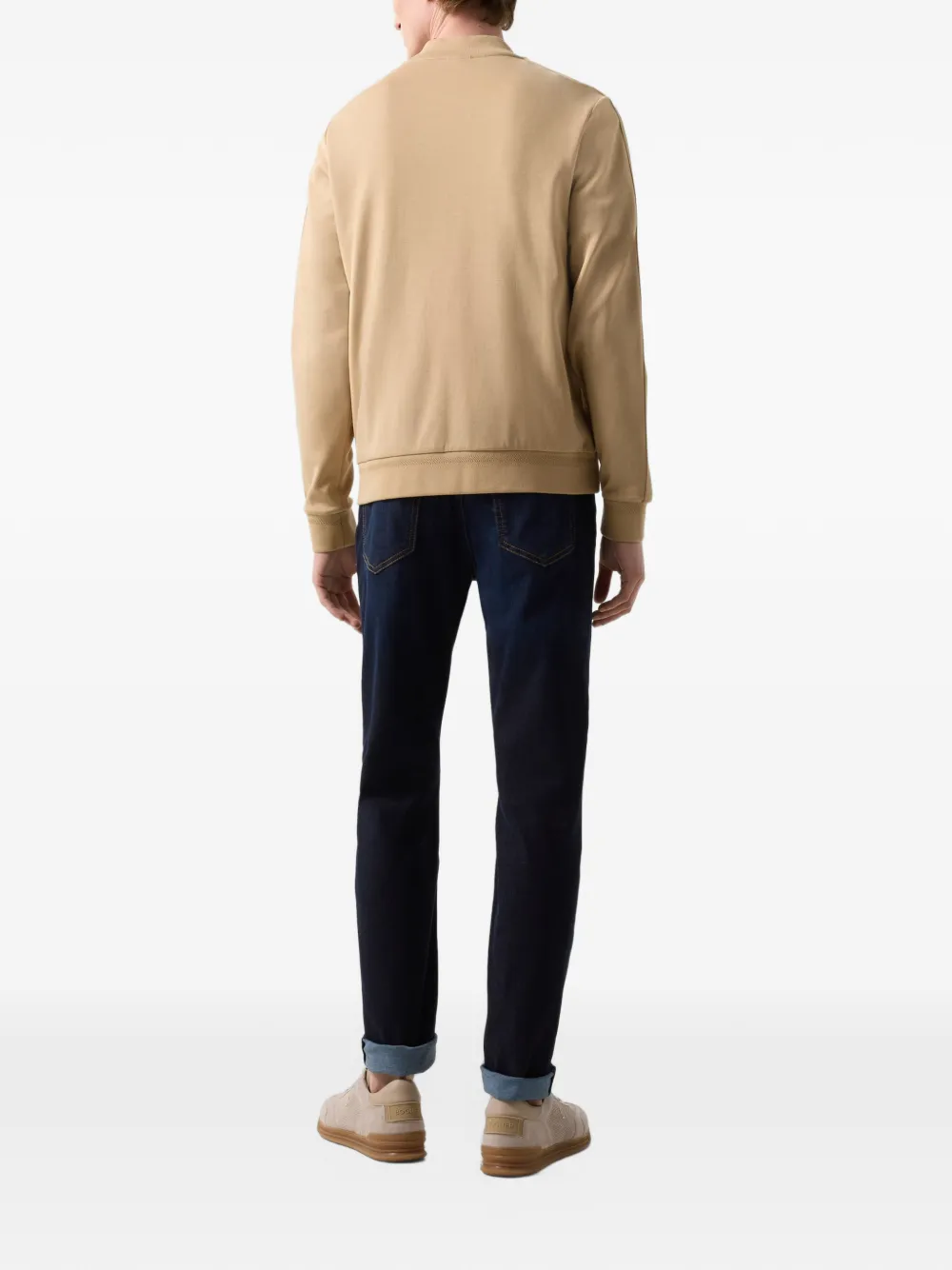 BOGNER Lennox zip-up bomber jacket Beige