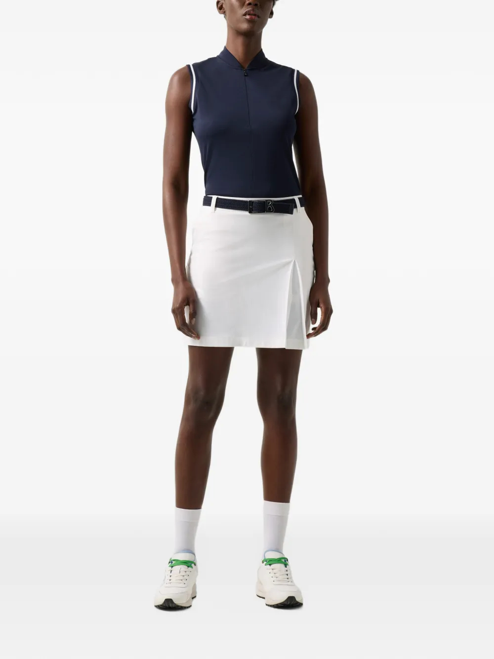 BOGNER Milia pleated mini shorts Wit