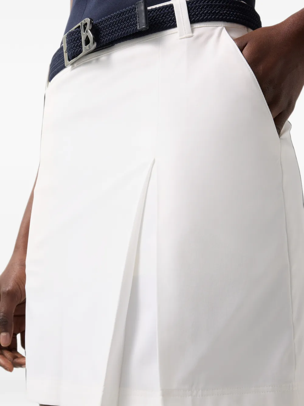 BOGNER Milia pleated mini shorts Wit