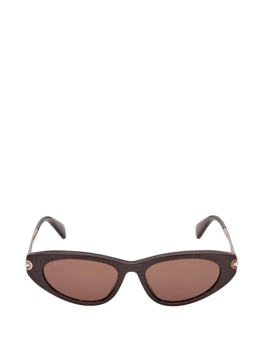 Max Mara Eyewear Zonnebril met cat-eye montuur Bruin