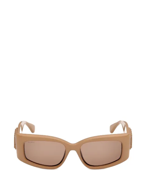 Max Mara Eyewear lentes de sol con armazón rectangular y placa del logo