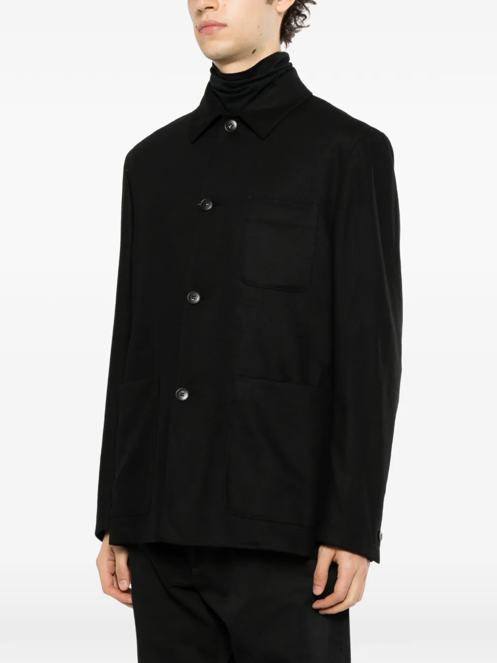 Canali single-breasted jacket Zwart