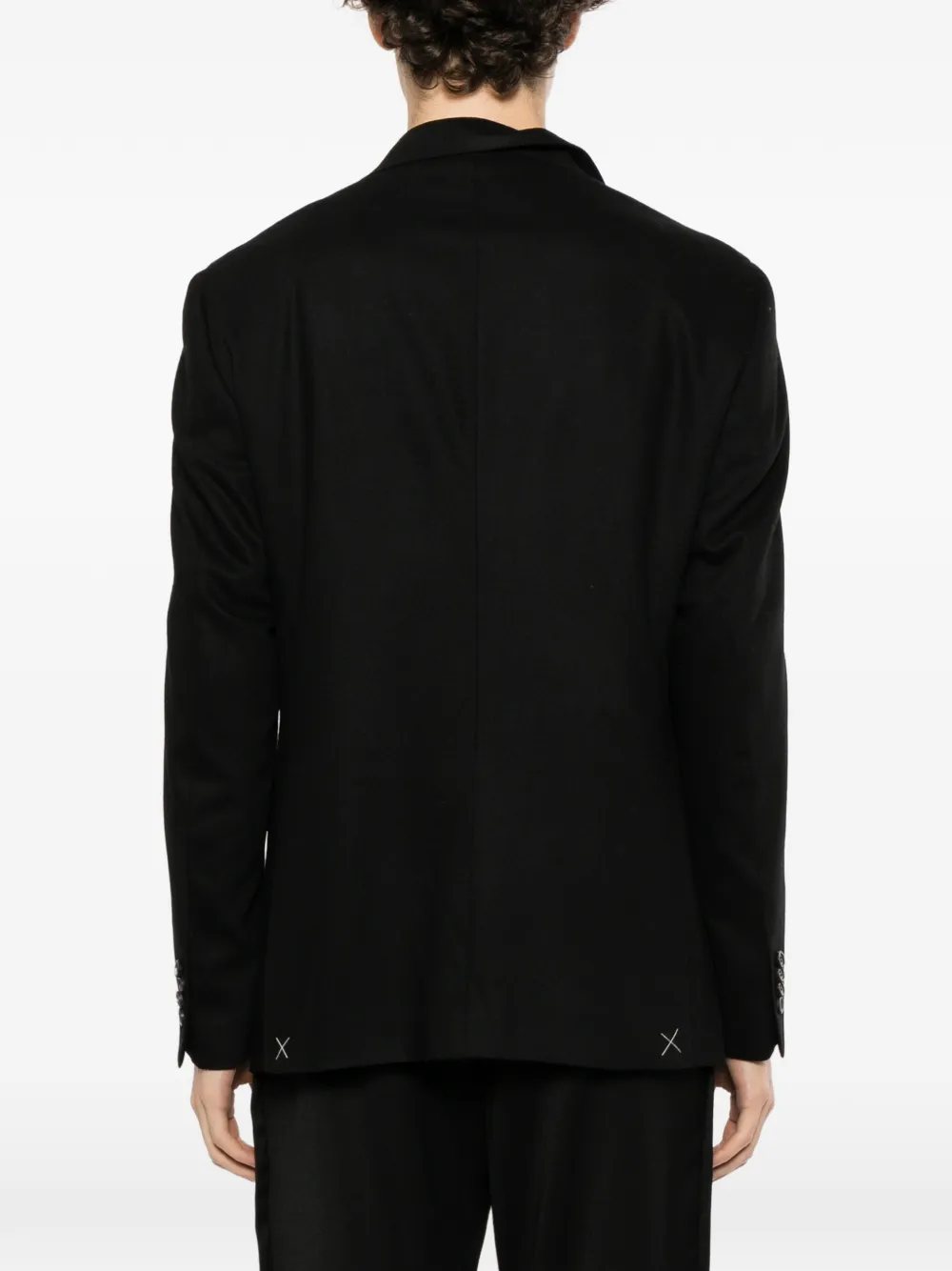 Canali double-breasted blazer Zwart