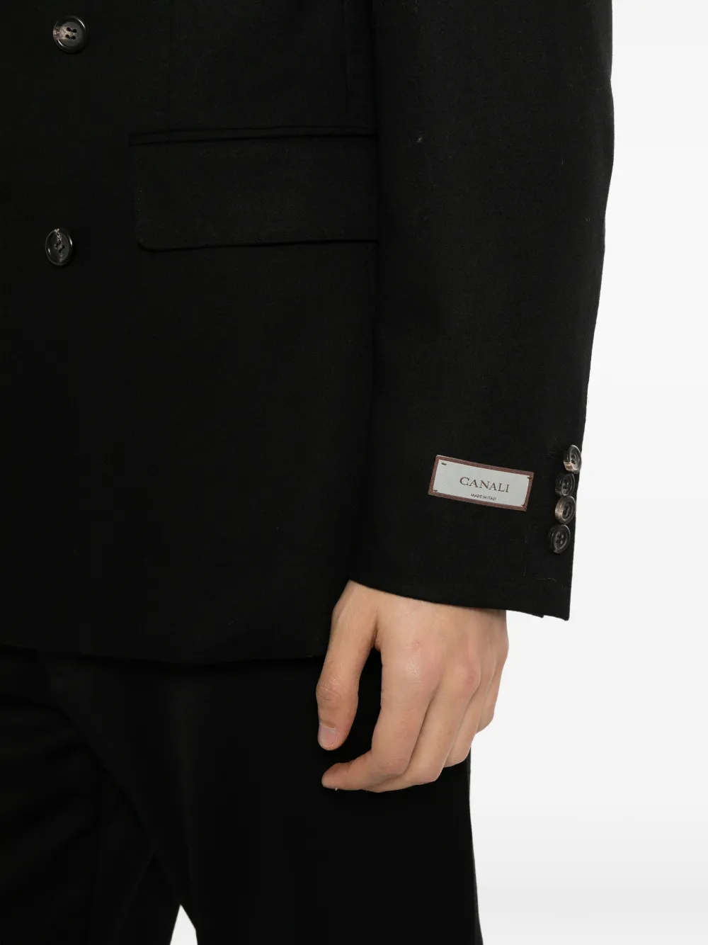 Canali double-breasted blazer Zwart