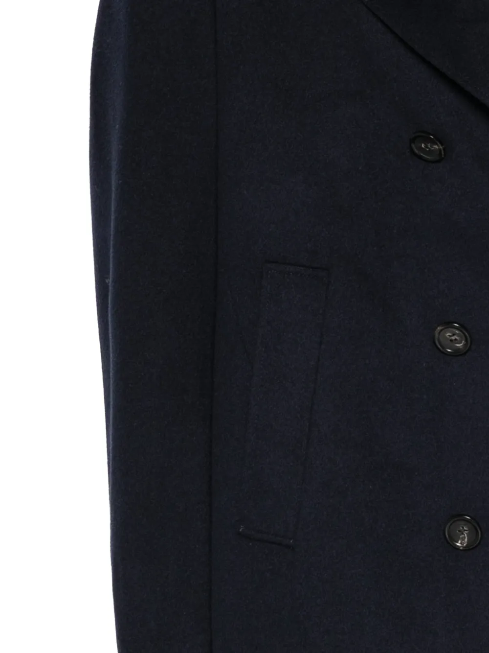 Canali Sailorjas met dubbele rij knopen Blauw