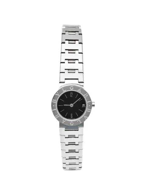 Bvlgari Pre-Owned logo-engraved 23mm watch