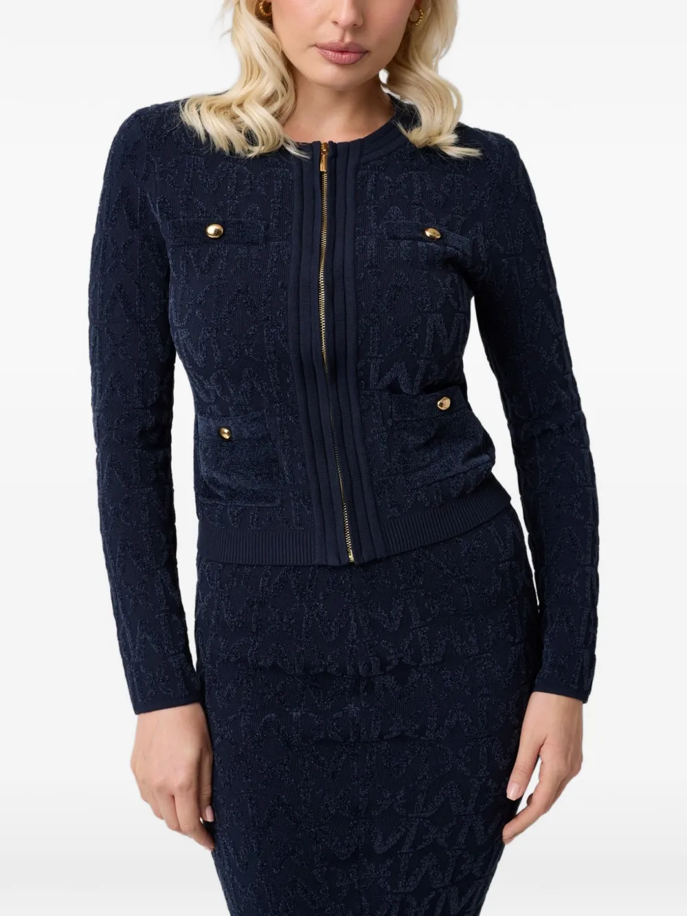 GUESS USA Marciano zipped cardigan - Blau