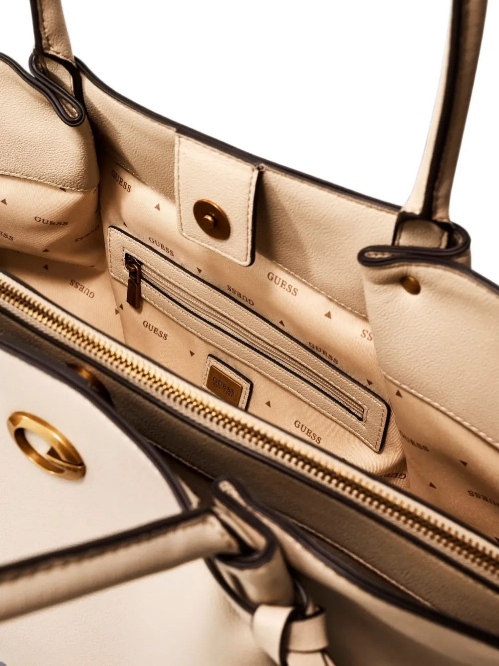 GUESS USA Allegra tote bag Beige