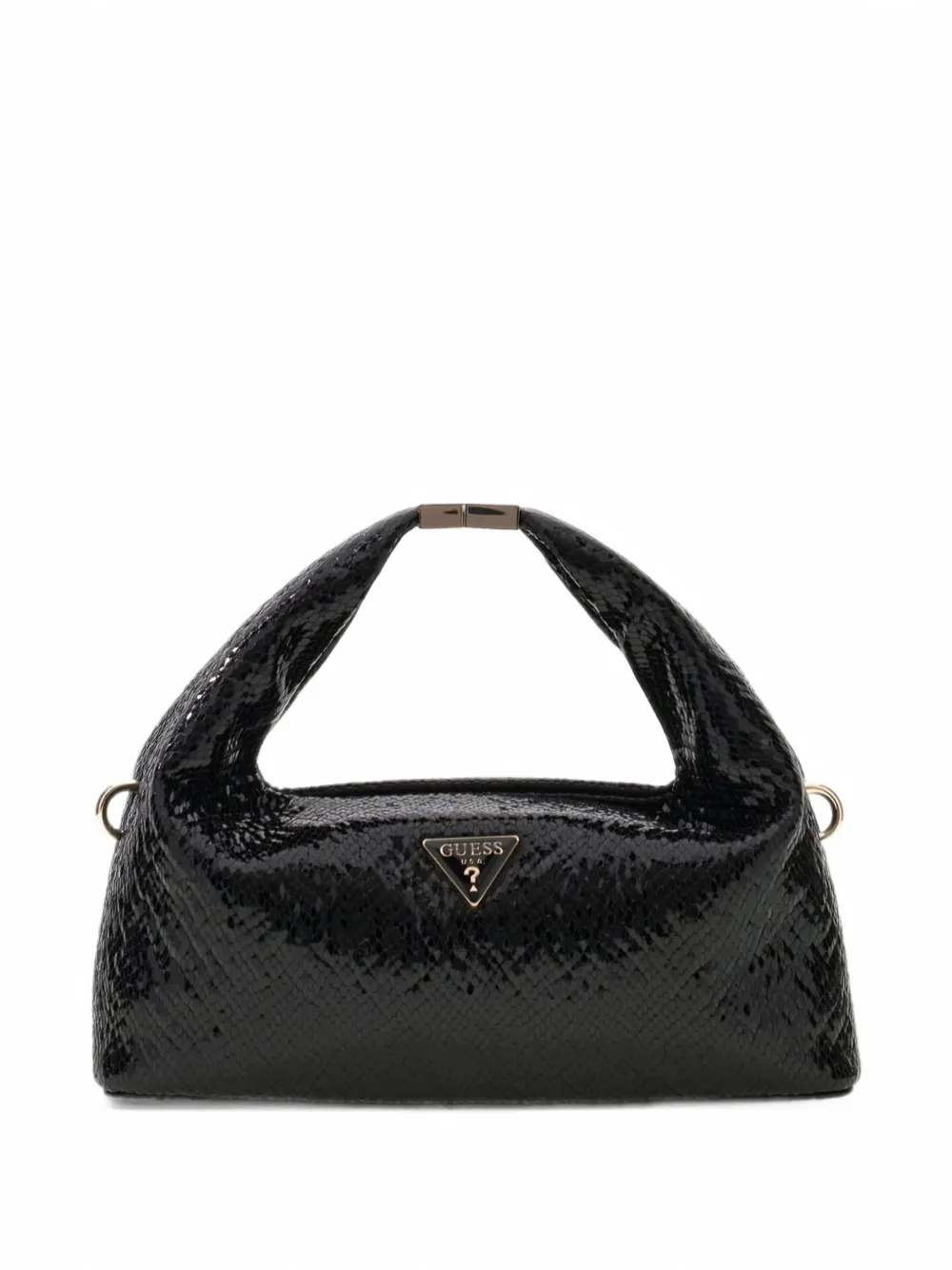 GUESS USA black Jewels top-handle pouch bag - Schwarz